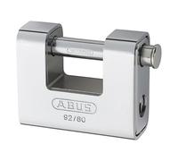 92/80 80mm Monoblock Brass Body Shutter Padlock Keyed 8522 - ABUS 20060