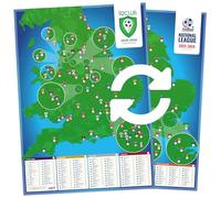 92 Club and National League A1 Football Stadium Wall Poster - 2025/2026 season