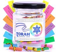 92 Color Coded Torah Verses In A Small Jar, Christian Gifts For Women, Daily Torah Verse, God Gifts (Torah Verse Small Jar Emotion)