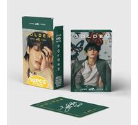 92 JUNGKOOK personal album GOLDEN peripheral photos hand account sticker JK double-sided photo small card (94106-JK-GOLDEN)