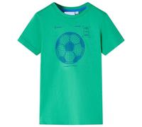 (92) Kids' T-shirt Short Sleeves Children's T Shirt Tee Top Football Print Green