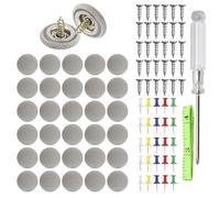 92 Pcs Car Headliner Repair Kit - Complete Auto Roof Lining Fix Set with Snap Rivets, Screwdriver & Tape Measure - Universal Fit for All Vehicle Ceiling Repairs (Grey)