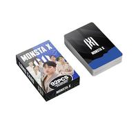 92 small cards, star peripheral card MONSTA X high definition color printing double-sided mini card photo card (94290)