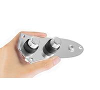 920D Custom JB-CON-CH-BK Dual Pickup Bass Concentric Control Plate Upgrade