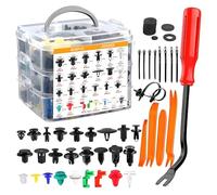 920PCS Car Trim Clips Set with 5PCS Removal Tools, 26 Sizes Car Plastic Rivets Set,Universal Auto Body Rivet Clips and Fastener Remover,Assorted Retainer Clips Fasteners Kit for Bumper, Door, Fender