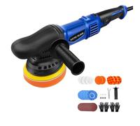920W Car Buffer Polisher,5-inch Dual Action Polisher 12mm Long-Throw Orbital Buffer Polisher for Car Detailing, 6 Variable Speeds, Detachable Handle
