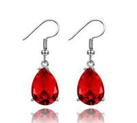 925 Drop Earrings For Women 10x14mm Water Drop Topaz Gemstone Wedding Earrings With Stones Fashion Jewelry Gifts