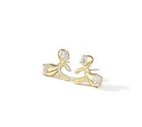 925 Earrings Minimalist Tiny Studs with Cubic Zirconia Gift Box Included Ergonomic Design Simple Daily Wear