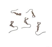 925 For Sterling Silver Earring Hook Findings 100 Pcs Clip Hook Earring Wires for DIY Jewelry Making, Silver/Gold/Rose Gold/Black(Rose gold)