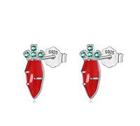 925 Real Jewelry Tiny 5mmX7mm Pineapple Stud Earrings For Lady