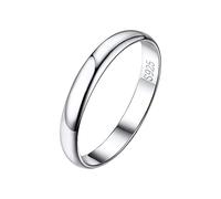 925 Silver 3MM Midi Finger Bands For Women Sparkling Girls Rings Stackable Knuckle Rings Comfort Fit Nickle-free Silver Women Ring Size 10