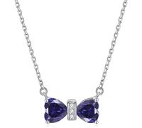 925 Silver Bow Pendant Cubic Zirconia Twelve Constellations Birthstone Necklaces Jewellery for Women Girls