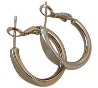 925 Silver Hoop Earrings for Women, Lightweight and Comfortable, Double Circle Hollow Design, Polished Finish, Ideal for Everyday Use