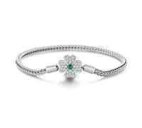 925 Silver LOVE With Red Clasp Snake Chain Basic Charm Bracelets Fit Any Charm with for Teen Girls