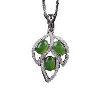 925 Silver Necklace Women's Jewelry Silver Jewelry Hotan Jasper Pendant