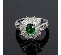 925 Silver Rings Cubic Zirconia Pretty Jewelry for Women Wedding Ring Sz 6-10-9-Style 3