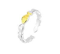 925 Silver Rings for Women Gold Fish Vintage Wedding Trendy Jewelry Large Adjustable Antique Rings