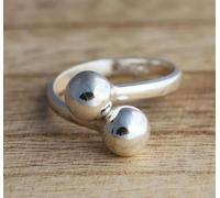 925 Silver Twist Balls Ring Jewellery Various Sizes-O