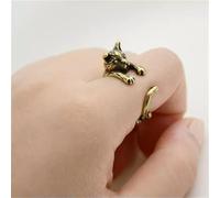 925 Silver Women Cat Rings Wedding Fashion Party Jewelry Gift Adjustable Rings-#Gold-Adjustable