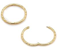 925 Solid Sterling Silver Australian Made Faceted Hinged Sleeper Earrings Nose Lip Septum Tragus Hoop Segment Ring Nickel Free Hypoallergenic (10mm)