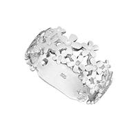 925 Solid Sterling Silver Daisy Chain Flower Band Ring In Sizes G -Z (O)