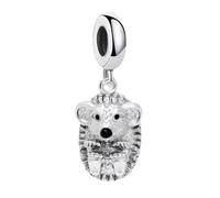 925 Solid Sterling Silver HedgeHog Charm | For Pandora Bracelets OR Necklace | Gift Packed (HedgeHog)