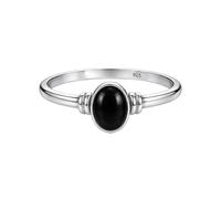 925 Sterling Silver Black Onyx Marquise Shape Gemstone Ring Simple Elegant Everyday Handmade Jewelry R-1913AB_O