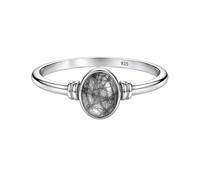 925 Sterling Silver Black Rutile Marquise Shape Gemstone Ring Simple Elegant Everyday Handmade Jewelry R-1913AJ_Y