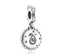 925 Sterling Silver character Slytherin Emblem Harry the Potter Charm