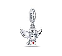 925 Sterling Silver Charm for Bracelet Necklace Charm Dangle Owl for Women Girl Birthday Gifts