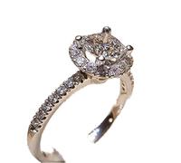 925 Sterling Silver Classic four-claw set rhinestone ring Noble multi-diamond ring diamond Engagement Ring 4ct Diamonds Stone 925 Sterling Silver Engagement Wedding Band Ring beading-supplies10