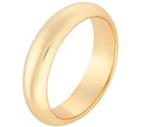 925 Sterling Silver Court Wedding Ring | Gold Plated 5mm | Size J