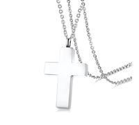 925 Sterling Silver Cross Urn Necklace For Women And Men, Locket Ashes Cremation Pray Memorial, Ashes, Necklaces Men