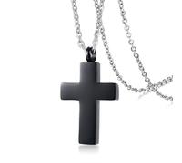 925 Sterling Silver Cross Urn Necklace For Women And Men, Locket Ashes Cremation Pray Memorial, Ashes, Necklaces Men