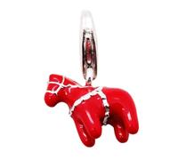 925 Sterling Silver Dalaran Horse Red Enamel Clip-on Lobster Clasp Charm | For Linked Chain Bracelets or Necklace | Gift for Birthday Anniversary Christmas | Gift Boxed (Red Dalaran Horse)