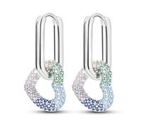 925 Sterling Silver Dangle Drop Earring for woman Boho vintage Earring, S, Metal, Cubic Zirconia