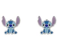925 Sterling Silver Disney Enamel Stud Earrings Lilo & Stitch Jewellery Gift