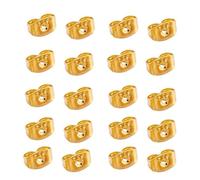 925 Sterling Silver Earring Backs, 20 pcs Gold Butterfly Earrings Replacement Secure Ear Locking Earring Back, 18k Gold Plated Earrings Back Making