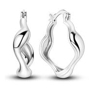 925 Sterling Silver Earring Love Heart Hoop Earrings for Women Colorful Moon Star Double Heart Dangle Drop Small Big Hoop Earrings Set Fashion Jewelry Gift