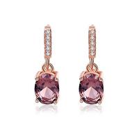 925 Sterling Silver Earrings Created Nano Morganite Gemstone Drop Earrings For Women Fine Jewelry