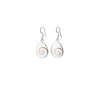 925 Sterling Silver Earrings - Eye of Shiva - Stone of Saint Lucia - Silver Earrings for Women Handmade - Mediterranean Jewelry - Drop Shape - Oval Stone Saint Lucia - Eye of Shiva