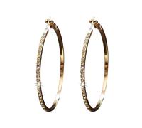 925 Sterling Silver Earrings For Women Full Dangle Round Hoop Earrings For Her Womens Hoop Earrings (A, One Size)