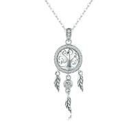 925 Sterling Silver Fashion Dream Catcher Pendant Necklaces for Women Sterling Silver Jewelry