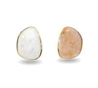 925 Sterling Silver Flat Back Earrings for Women, Minimalist Opal Studs, Hypoallergenic Sleep Earrings for Sensitive Ears, Birthday Gifts for Her, Jewelry Gift Box Included