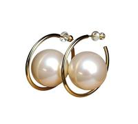 925 Sterling Silver Flat Back Earrings for Women, Minimalist Pearl Studs, Birthday Gifts for Her, Jewelry Gift Box IncludedSleep Earrings Sensitive Ears Nickel Free