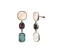 925 Sterling Silver Flat Back Earrings with Cubic Zirconia Drops, Hypoallergenic Studs for Sensitive Ears, Birthday Gifts for Her, Jewelry Gift Box Included