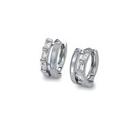 925 Sterling Silver Flat Back Earrings with Cubic Zirconia - Hypoallergenic Sleep Earrings for Sensitive Ears, Minimalist Tiny Studs, Gift Box Included, Ideal Birthday or angs for Her