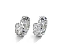 925 Sterling Silver Flat Back Earrings with Cubic Zirconia - Hypoallergenic Sleep Earrings for Sensitive Ears, Minimalist Tiny Studs, Birthday or Gift for Her, Jewelry Gift Box Included