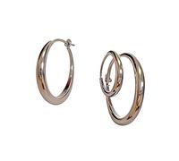 925 Sterling Silver Flat Back Hoop Earrings for Women, Minimalist Silver Studs, Birthday Gifts for Her, Jewelry Gift Box IncludedSleep Earrings for Girls Cartilage Piercing