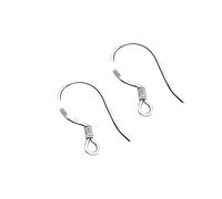 925 Sterling Silver French Wire Earring Hooks Fish Hook Earrings Sterling Silver Earwires 10 Pairs, 925 Ear Hooks